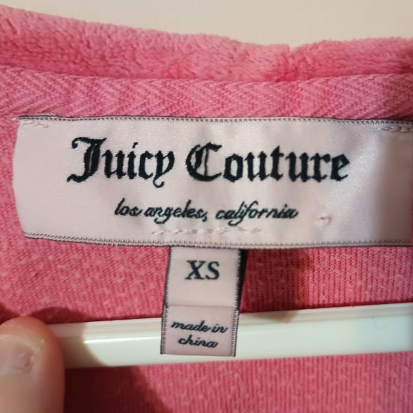 Copy of VGUC~Juicy Couture Classic Y2K Velour Track Jacket /Hoodie (Women's: XS) - Picture 4 of 5